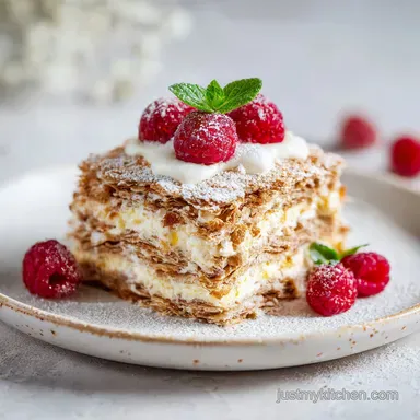 Russian Napoleon Cake with Silky Custard | 1H 45M Recipe Card