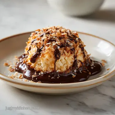 Salted Caramel Coconut Macaroons with Toffee in 35 Minutes