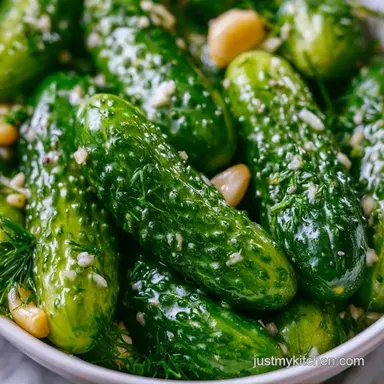Garlic Dill Pickles for 6 Pint Jars Recipe Card