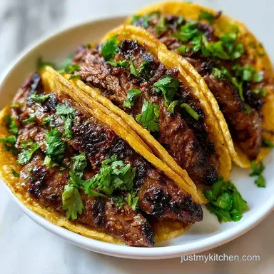 Skirt Steak Taco Marinade: 20 Minutes