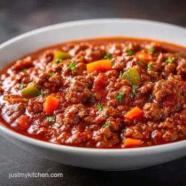 Slow Cooker Beef Chili for 8 Servings Recipe Card