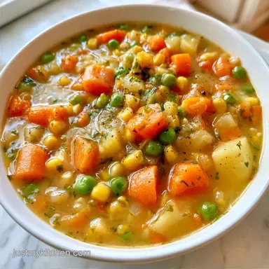 Slow Cooker Vegetable Soup with Potatoes