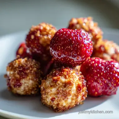 Strawberry Crunch Bites: No-Bake Recipe Recipe Card