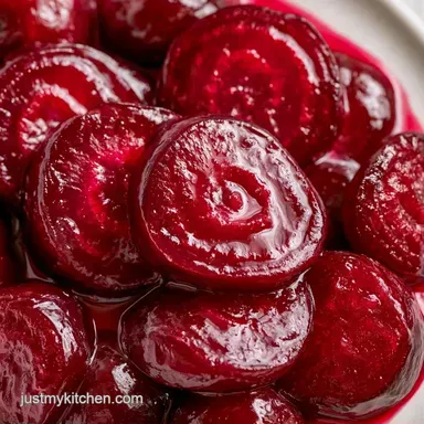 Sweet Pickled Beets for 6 Pint Jars Recipe Card