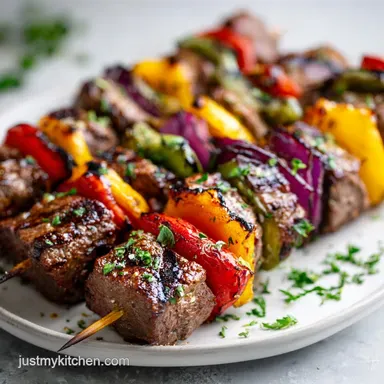 Steak Kabobs with Potatoes in 37 Minutes