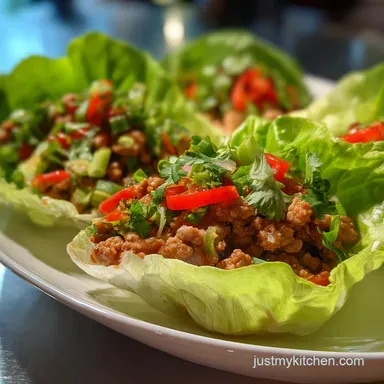 Turkey Taco Lettuce Wraps in 20 Minutes Recipe Card