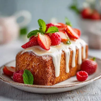 Vanilla Dream Cake with Silky Buttercream for 12 Servings Recipe Card