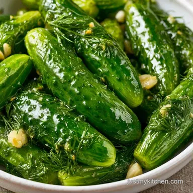 Water Bath Pickles for 6 Pint Jars Recipe Card
