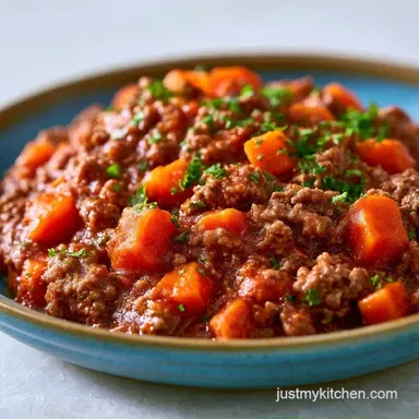 Weeknight Ground Beef Casserole for 8 Recipe Card