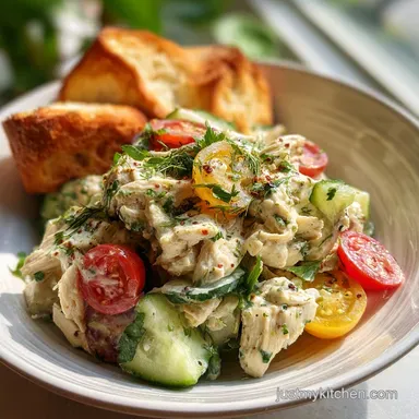 Greek Yogurt Chicken Salad No Mayo: Creamy Baked Finish Recipe Card