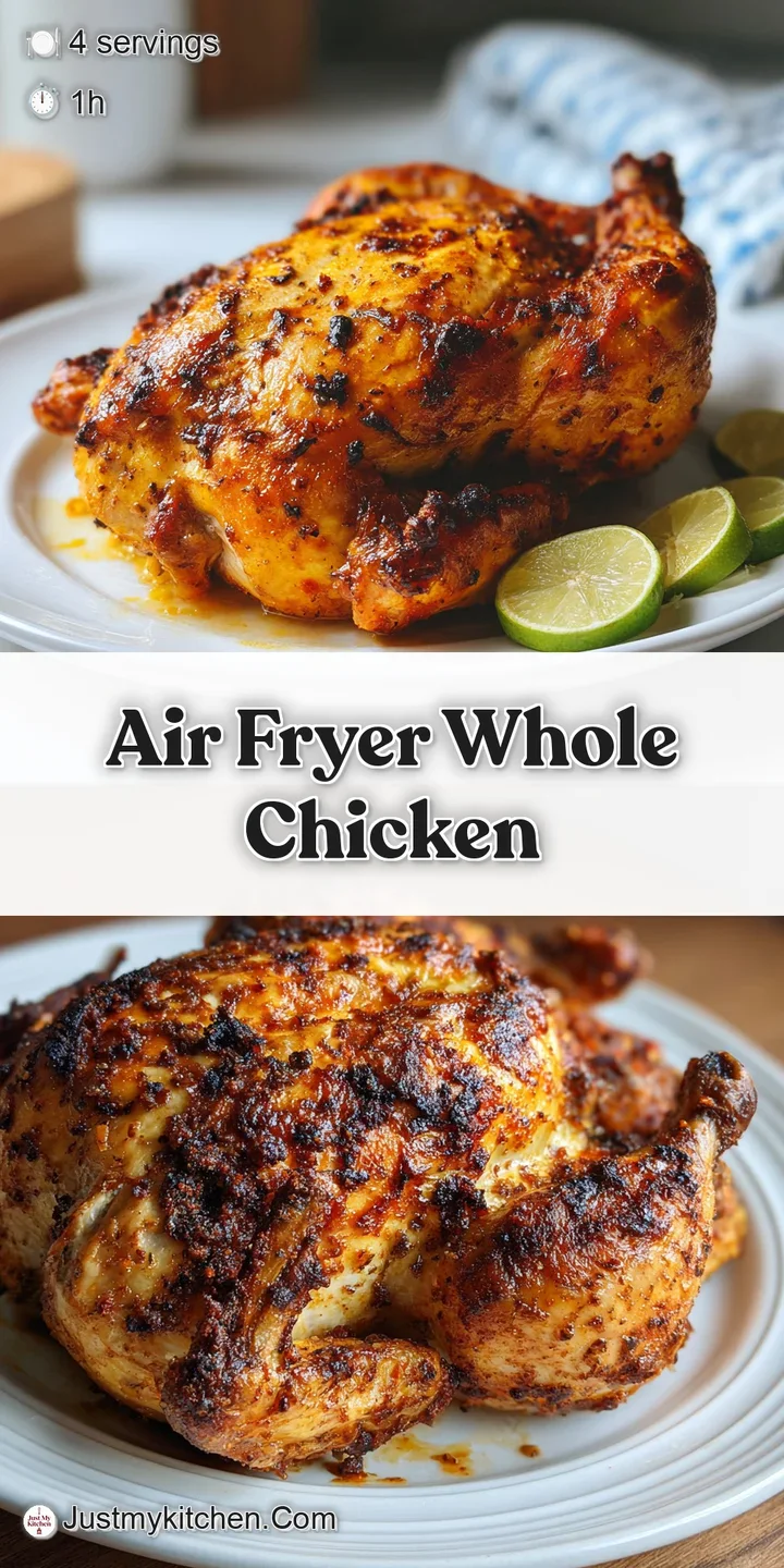 Close-up of crackling, deeply browned chicken skin. Glistening with rendered fat, hints of herbs clinging to surface.