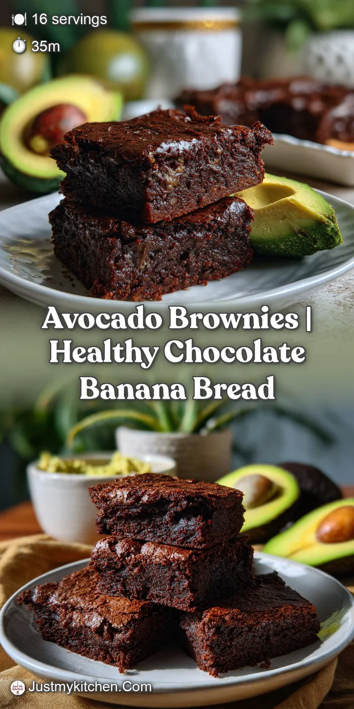 Close-up shot revealing the decadent, fudgy texture of an avocado brownie, with a slight sheen and deep chocolate color.