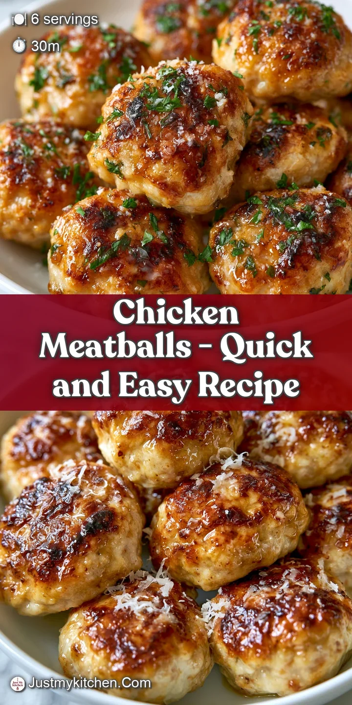 Extreme close-up of a juicy, seared meatball with a glistening golden crust and a drizzle of rich, savory sauce.
