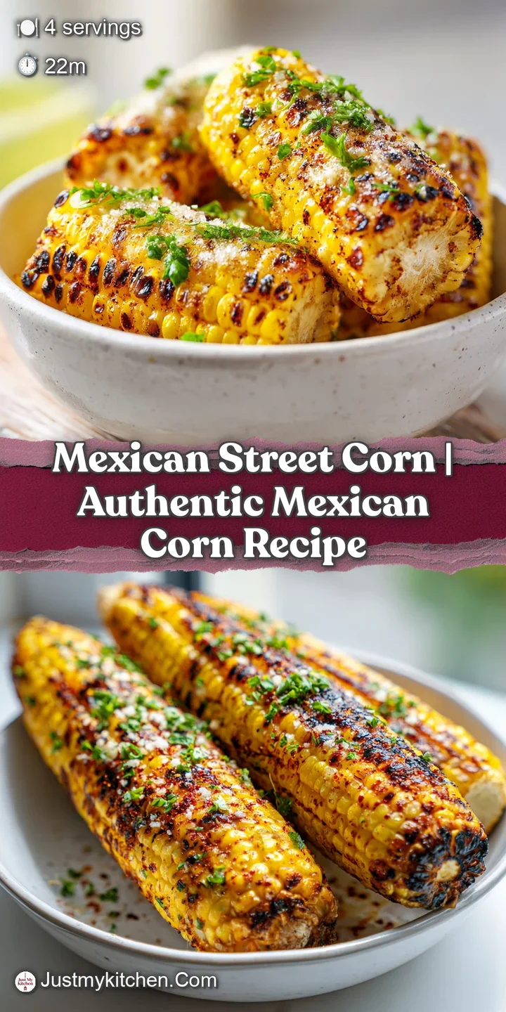 Close-up view of charred corn kernels glistening with a rich, creamy sauce, topped with a scattering of fresh green herbs.