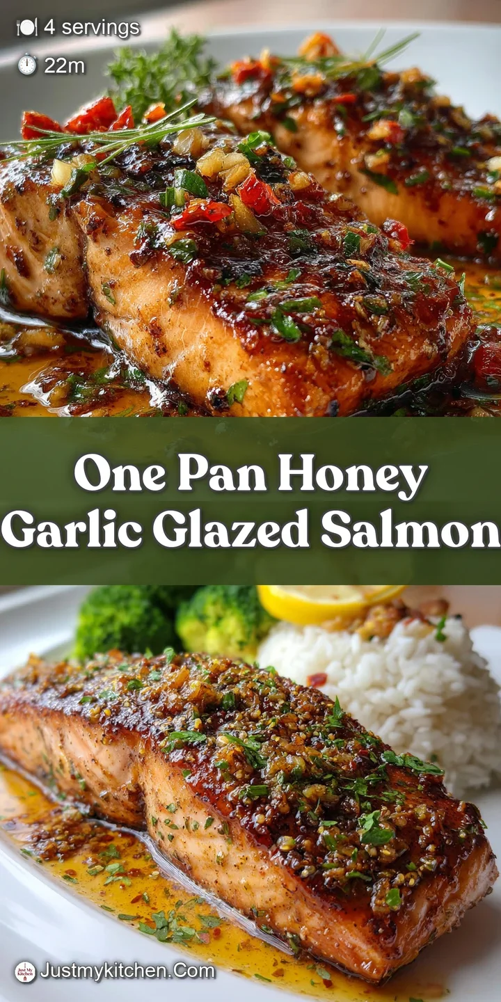 Close-up of glistening honey garlic salmon, showcasing its moist interior and the flavorful, slightly sticky glaze. Fresh ...