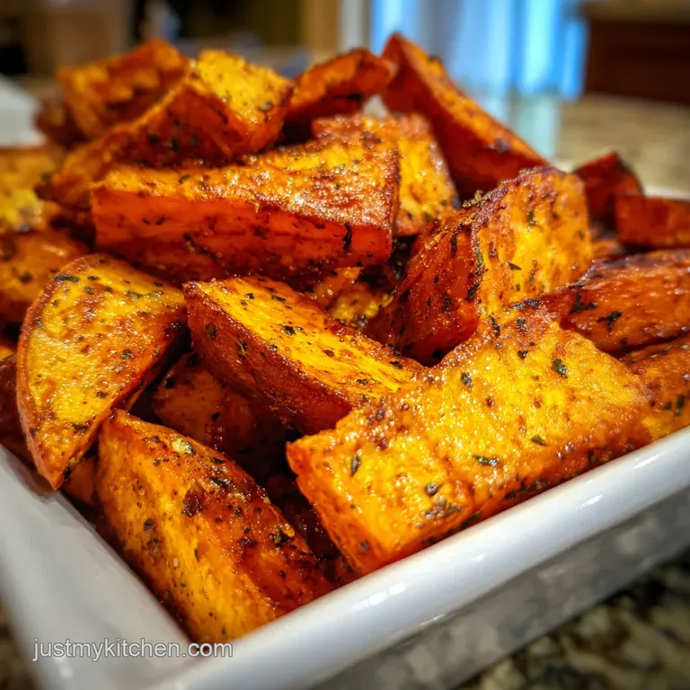 Air Fryer Roasted Sweet Potatoes