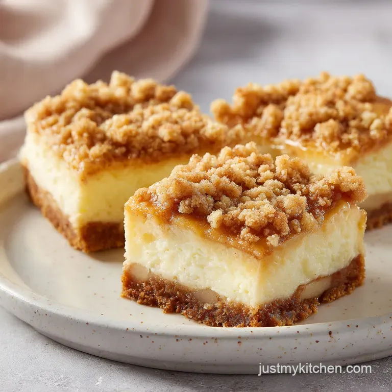 Apple Streusel Cheesecake Bars: Failure-Proof