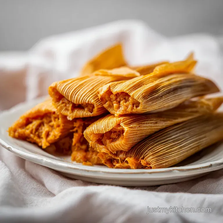 Authentic Homemade Tamales: Tender Pork and Silky Masa