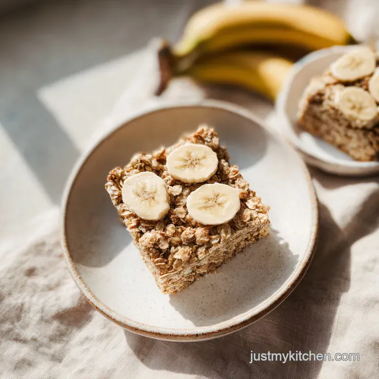 Baked Banana Oatmeal Bars: Soft and Chewy