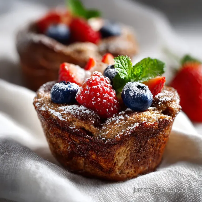 Mahogany-Crusted Cinnamon French Toast Muffins