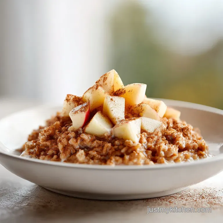 Square of baked oatmeal topped with sliced bananas and a drizzle of maple syrup on a white plate. Spoonful of yogurt besid...