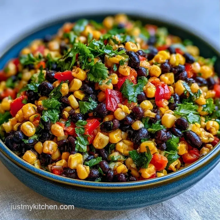 A rustic wooden bowl filled with a bright vegetable medley, garnished with chopped parsley and cracked black pepper.