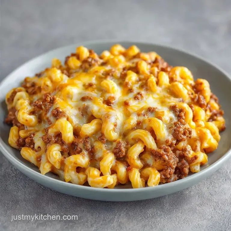 Cheesy Ground Beef Pasta Skillet: Savory and Velvety