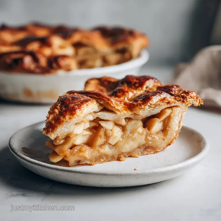French Apple Pie: Shattering Crust and Glazed Apples