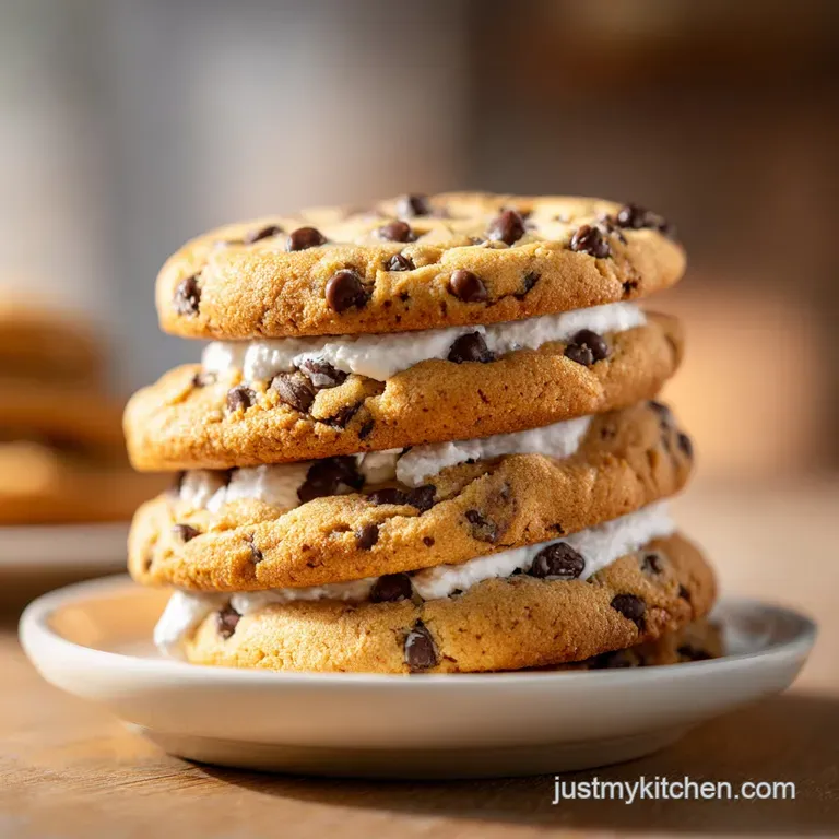 A stack of freshly baked M&M cookies, each with slightly crisp edges and a gooey center.
