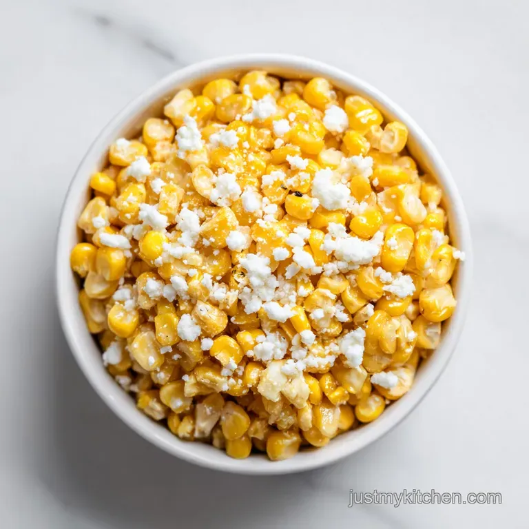 Grilled corn cobs on a slate platter, coated in creamy sauce and dusted with red spice and fresh green cilantro.