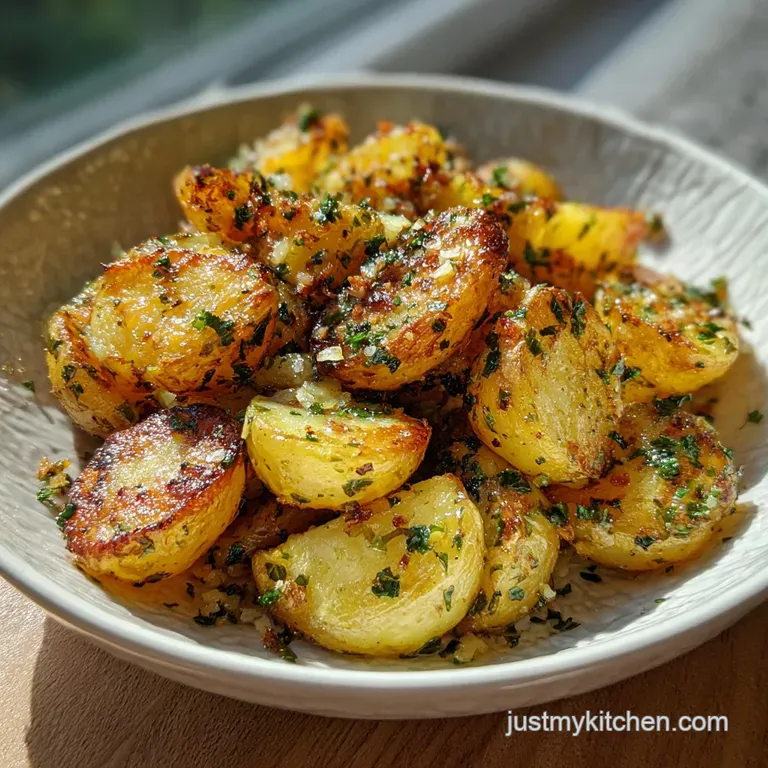 Crispy Breakfast Potatoes with Garlic and Herbs (The Par-boil Secret)