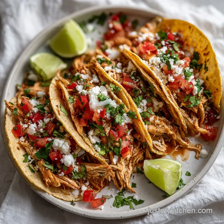 Crockpot Chicken Tacos: Tender and Zesty