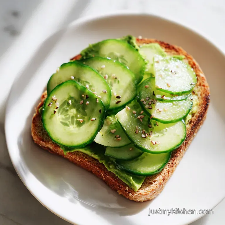 Cucumber and Avocado Sandwich: Fresh and Crispy