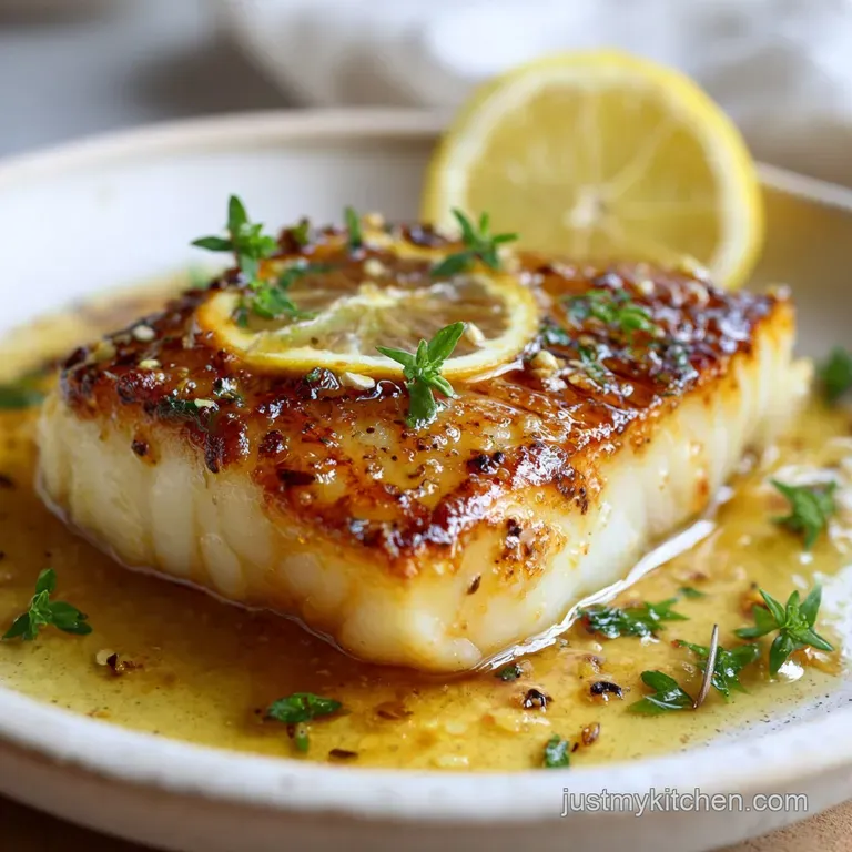 Easy Baked Honey Cod with Lemon