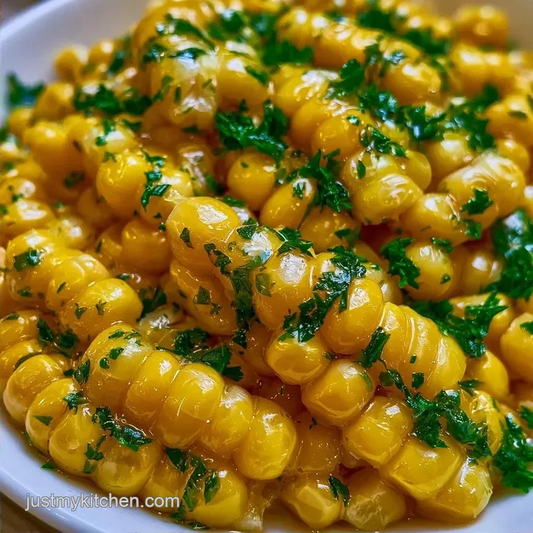 Fresh Corn Saute with Fresh Parsley