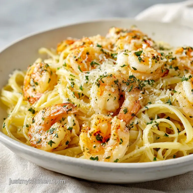 Garlic Butter Shrimp Scampi Pasta for Dinner