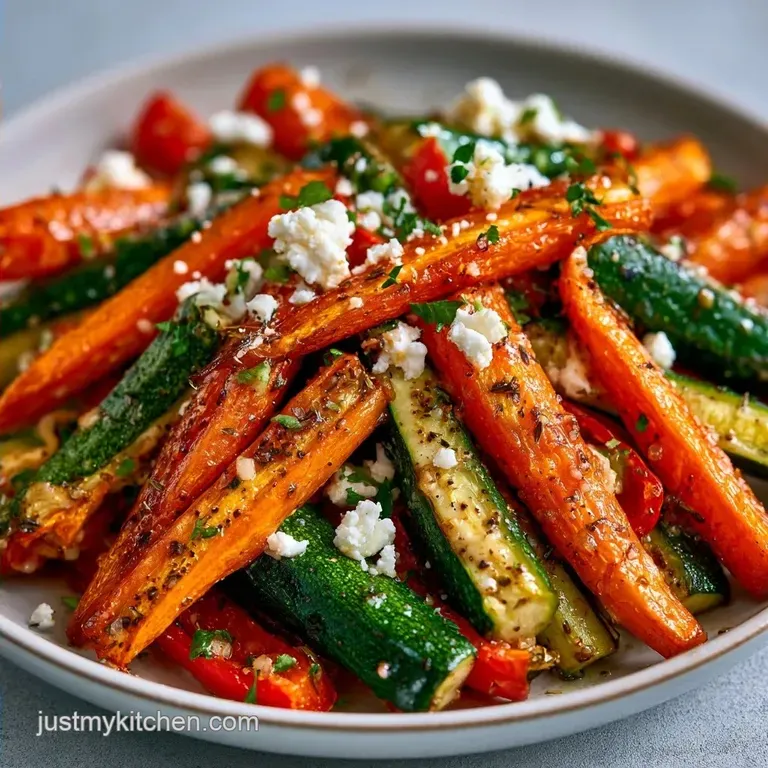 Goat Cheese Vegetable Salad: Roasted
