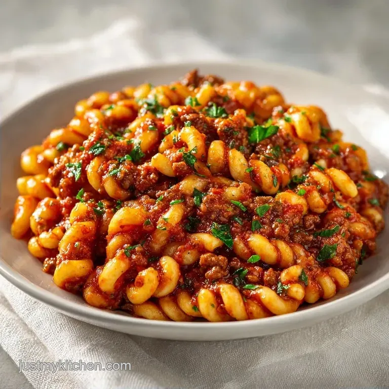 Ground Beef Tomato Pasta: Rich and Savory