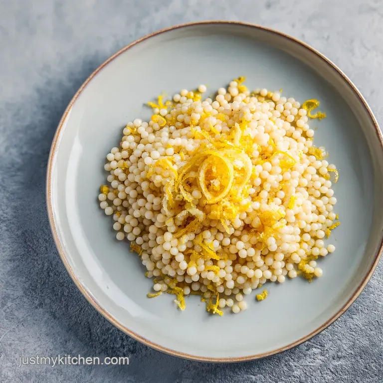 Zesty Lemon Parmesan Pearl Couscous