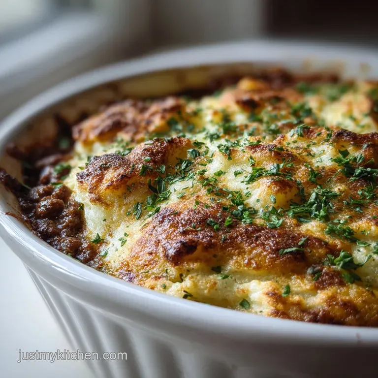 Low-Carb Shepherds Pie with Cauliflower Mash