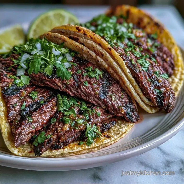 Mexican Skirt Steak Tacos with Citrus Marinade