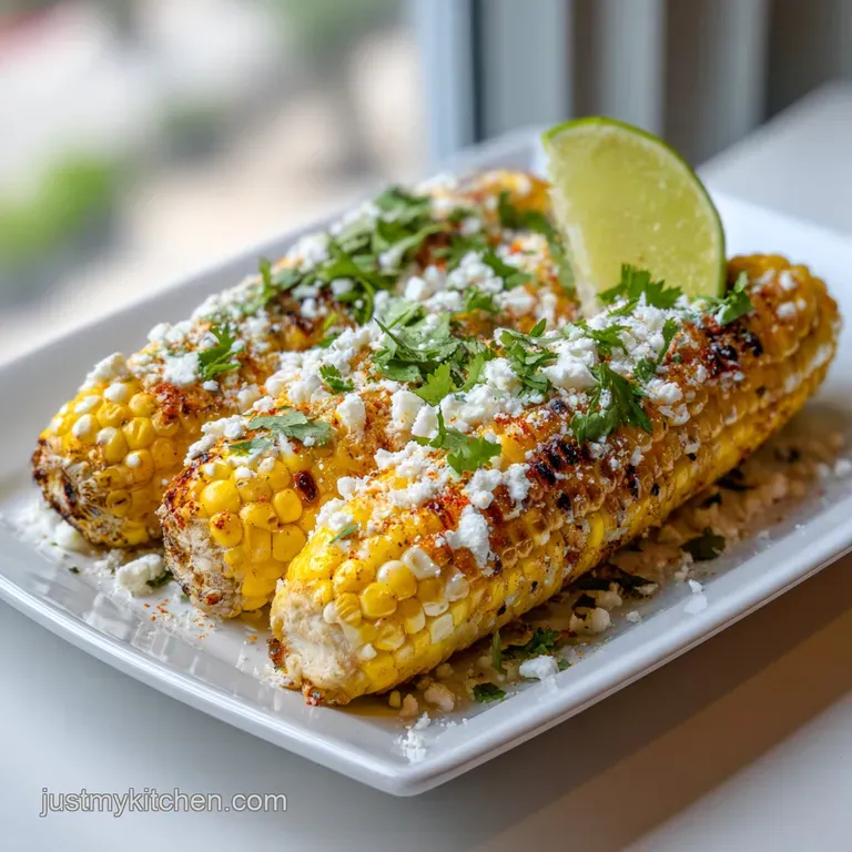 Creamy Charred Mexican Street Corn