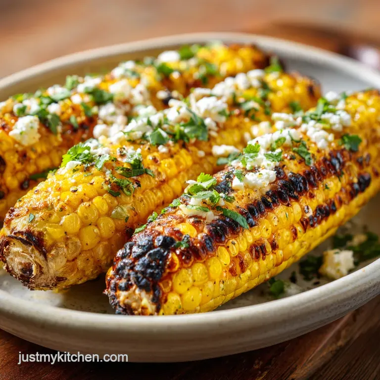 A rustic white plate showcasing a generous scoop of elote, adorned with a lime wedge and a dusting of cotija cheese.
