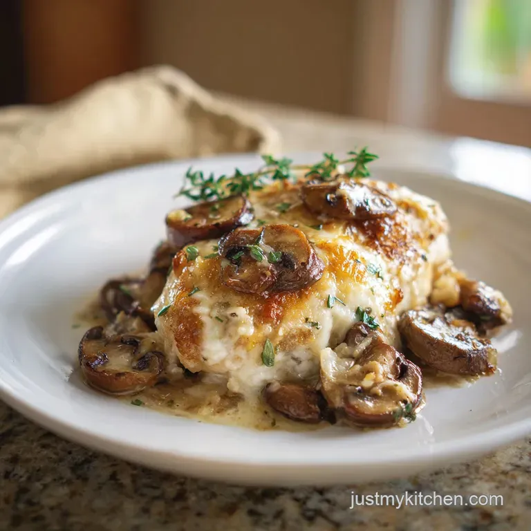 Mushroom Asiago Chicken Skillet
