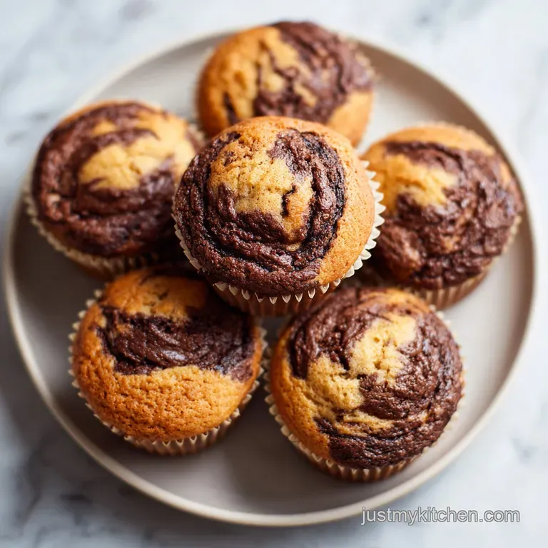 Nutella Banana Muffins: Moist and Swirled