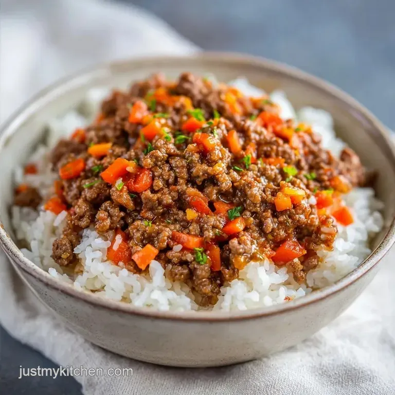 Beef and Rice: Healthy One Pot Skillet