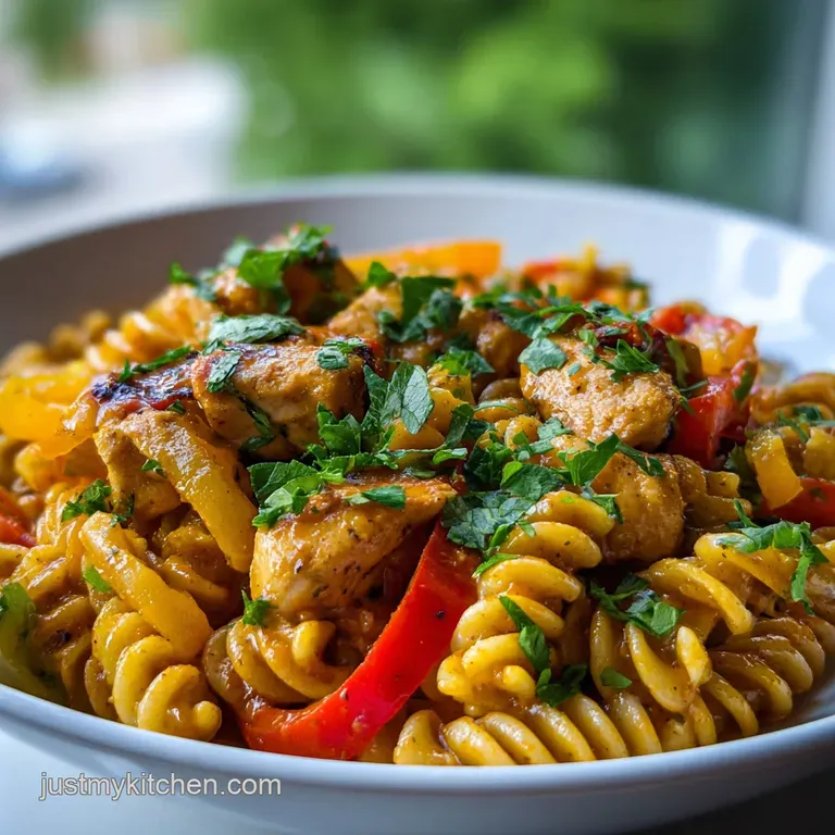 One Pot Chicken Fajita Pasta: Velvety & Vibrant