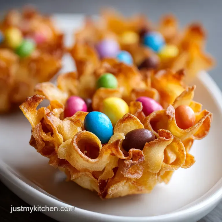 Toasted golden clusters arranged neatly on a rustic wooden board beside a handful of raw peanuts and sea salt.