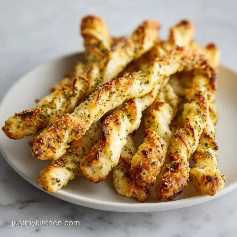 Pesto Parmesan Cheese Straws