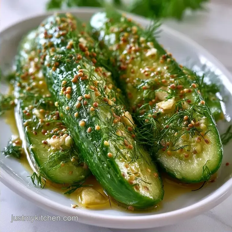 Pint Jar Canned Pickles with Fresh Dill